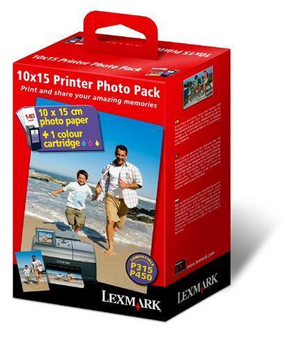 Cartucho Lexmark Nº 35 + papel fotográfico 10x15